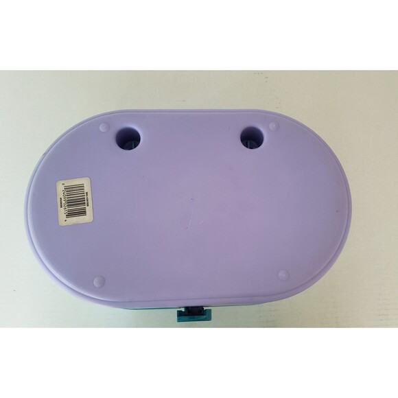 Vintage Caboodles Makeup Organizer Storage Case 2615 Purple & Teal Large - Picture 9 of 9